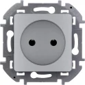 Розетка 2К - 16 А - 250 В~ - INSPIRIA - алюминий Legrand 673712