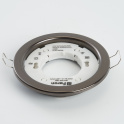 Светильник потолочный встраиваемый, 20W 230V GX53, черный хром, без лампы Feron 28947