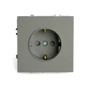 Розетка 1-местная с защитной шторкой с/з (механизм), , 250В, 16А, серия эмили, RST16-5110-10, STEKKE