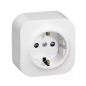 Розетка одинарная Quteo с заземлением белая Legrand 782211