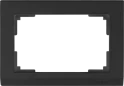 Рамка для двойной розетки (черный) Stark W0081808 Werkel a050921