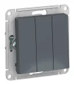 ATLASDESIGN 3-клавишный ВЫКЛЮЧАТЕЛЬ, сх.1+1+1, 10АХ, механизм, ГРИФЕЛЬ Systeme Electric ATN000731