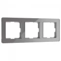 Рамка на 3 поста Acrylic графит W0032704 Werkel a059323