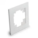 Рамка 1-местная, стекло, серия Катрин, GFR00-7001-01, белый STEKKER 39517