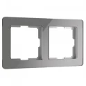 Рамка на 2 поста Acrylic графит W0022704 Werkel a059321