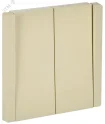 FORTE&PIANO Выключатель 2-клавишный проходной 10А FP407 ваниль IEK FP-V22-0-10-1-K10