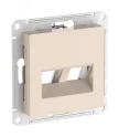 ATLASDESIGN НАКЛАДКА двойная для информационных функций типа Keystone, БЕЖЕВЫЙ ATN0 Systeme Electric