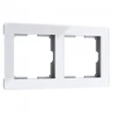 Рамка на 2 поста Acrylic белый W0022701 Werkel a059314