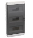 TEKFOR Корпус пластиковый ЩРВ-П-36 IP41 черная прозрачная дверь IEK TF5-KP12-V-36-41-K01-K03