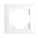 Рамка , PFR00-7001-01 1-местная, пластик, серия Катрин, белый STEKKER 39792