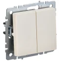 BRITE Выключ. 2-кл. 10А ВС10-2-0-БрКр беж. IEK BR-V20-0-10-K10