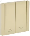 FORTE&PIANO Выключатель жалюзи 10А FP411 ваниль IEK FP-V15-0-10-1-K10