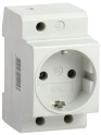 Розетка РАр10-3-ОПс заземлением на DIN-рейку IEK MRD10-16
