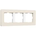 Рамка на 3 поста Split (айвори/белый, soft-touch) W0033066 Werkel a067256