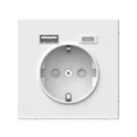 ARTGALLERY РОЗЕТКА 16А с 2 USB A+C, 5В/2,4А/3,0А, 2х5В/1,5А, механизм, ЛОТОС GAL001 Systeme Electric