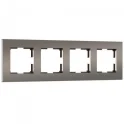 Рамка на 4 поста Slab (бронза матовый) W0042963 Werkel a062816
