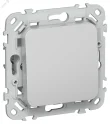 FLITE Выключатель 1-клавишный 2-полюсный 10А ВС6/21-1-2-ФлА алюминий IEK FI-V10-1-10-1-2-K47