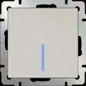 Выключатель одноклавишный проходной с подсветкой (слоновая кость) W1112103 Werkel a051463