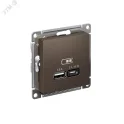 ATLASDESIGN USB РОЗЕТКА A + тип-C 45W высокоскор.заряд. QC, PD, механизм, МОККО ATN Systeme Electric