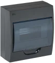 KREPTA 3 Корпус пластиковый ЩРН-П-8 IP41 черный IEK MKP12-N-08-41-K02