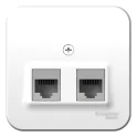 BLANCA О/У РОЗЕТКА двойная компьютерная RJ45, кат.5E, ИЗОЛ.ПЛ.,БЕЛЫЙ Systeme Electric BLNIA045451