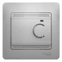 GLOSSA термостат электр.теплого пола с датчиком,от+5до+50°C,10A,алюминий Systeme Electric GSL000338