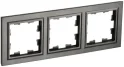 BRITE Рамка 3-местная РУ-3-БрТБ темная бронза IEK BR-M32-K45