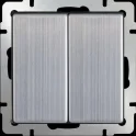 Выключатель двухклавишный (глянцевый никель) W1120002 Werkel a051081