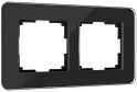 Рамка на 2 поста Elite (черный, стекло) W0022448 Werkel a063820