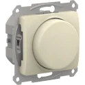GLOSSA СВЕТОРЕГУЛЯТОР (диммер) повор-нажим, LED, RC, 400Вт, мех., БЕЖЕВЫЙ Systeme Electric GSL000223