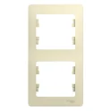 GLOSSA 2-постовая РАМКА, вертикальная, БЕЖЕВЫЙ Systeme Electric GSL000206