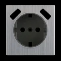 Накладка для USB розетки (глянцевый никель) W1179502 Werkel a051096