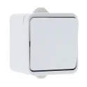 Прага Выключатель 1-клавишный 10А IP44 белый EKF EKV10-021-10-44