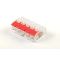 Клемма 5 х (0,14/0,2-4) монтажная компактная LD221-415 [уп. 50шт] STEKKER 32395