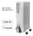 Масляный обогреватель МО-7, 1500 Вт, 7 секций, регулятор мощности (550/950/1500 Вт), термостат, SQ25