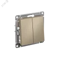 AtlasDesign 2-клавишный ПЕРЕКЛЮЧАТЕЛЬ, схема 6, 10АХ, механизм, ШАМПАНЬ Systeme Electric ATN000565