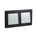 ATLASDESIGN NATURE 2-постовая РАМКА, МЕТАЛЛ ОНИКС Systeme Electric ATN312302