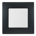 Рамка 1 пост - Etika - антрацит Legrand 672581