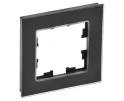 BRITE Рамка 1-мест. РУ-1-2-Бр стекло черн. матовый IEK BR-M12-G-31-K02