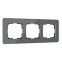 Рамка из стекла на 3 поста Elite графит W0032440 Werkel a057880
