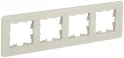 BRITE Рамка 4 поста РУ-4-2-Бр стекло песчаный RE IEK BR-M42-G-41-K98