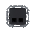 Двойная розетка RJ 45 - категория 5e - UTP - INSPIRIA - антрацит Legrand 673838