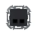 Двойная розетка RJ 45 - категория 5e - UTP - INSPIRIA - антрацит Legrand 673838