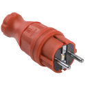 ВБп3-1-0м Вилка прямая ОМЕГА IP44 красная IEK PKR01-016-2-K04