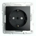 Розетка 1-местная c/з (механизм), , PST16-9110-03, 250В, 16А с защитной шторкой, серия Эрна, STEKKER