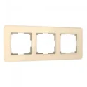 Рамка из стекла на 3 поста Elite айвори W0032443 Werkel a057884