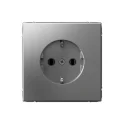 ARTGALLERY РОЗЕТКА с заземлением, 16А, механизм, СТАЛЬ Systeme Electric GAL000943