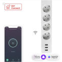 Умный удлинитель c USB Wi-Fi HomeConnect EKF RCE-1-WF