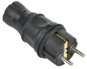 Вилка прямая 16А IP44 черная GENERICA EVK20-016-01-44-K02-G