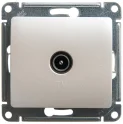 GLOSSA Розетка телевизионная TV проходная 4DB перламутр в рамку Systeme Electric GSL000692